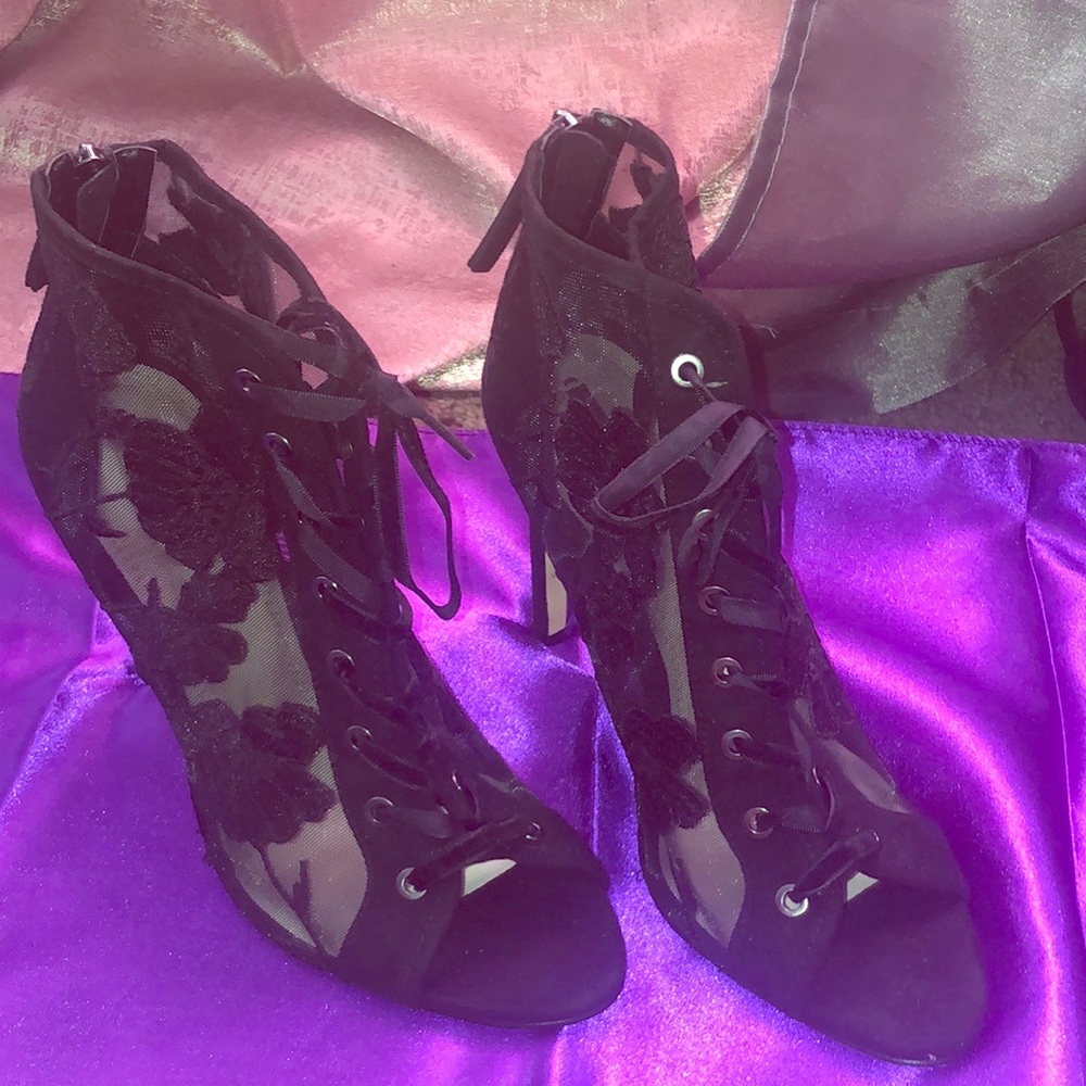 Zara sheer ankle boots